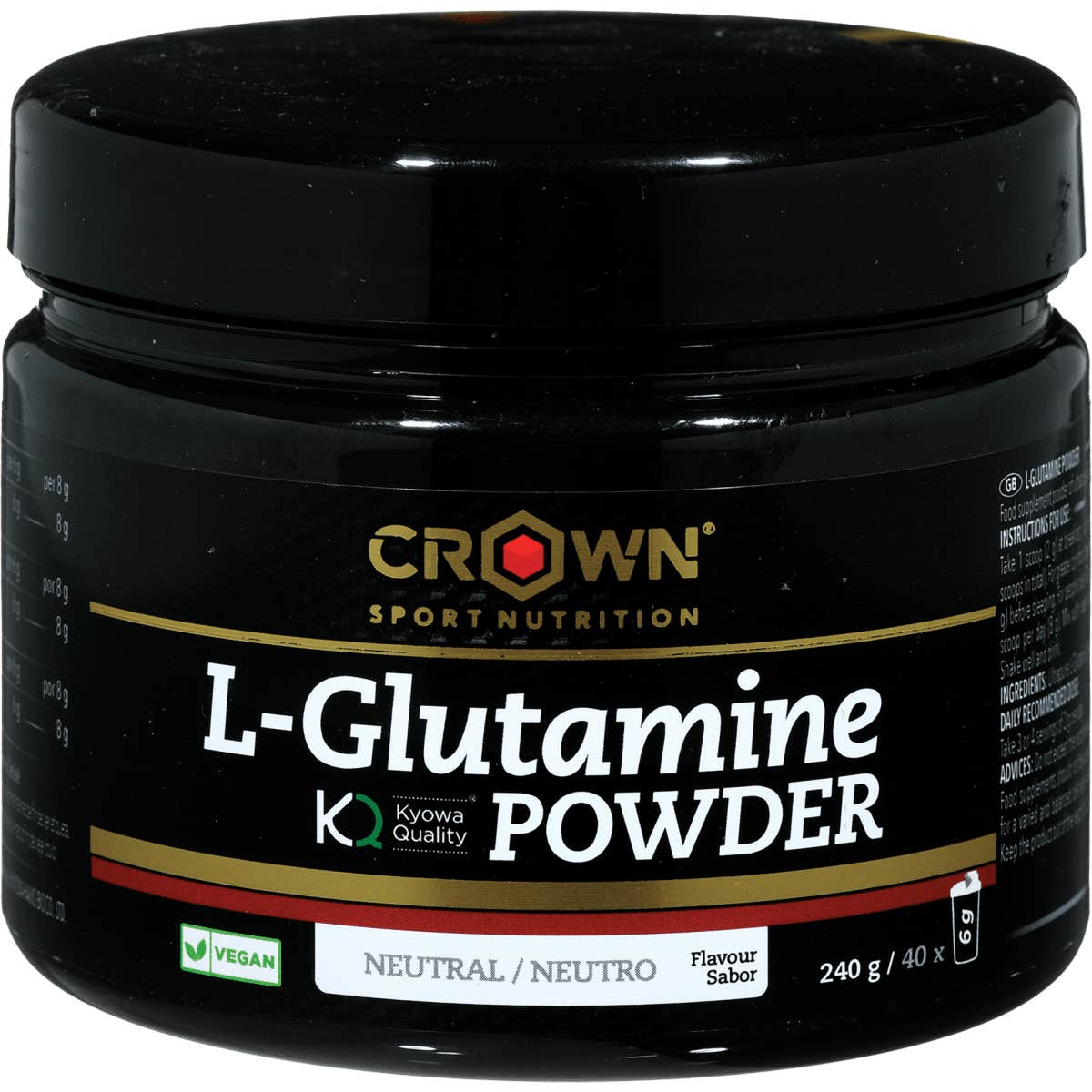 Crown L-Glutamina Neutro 240g