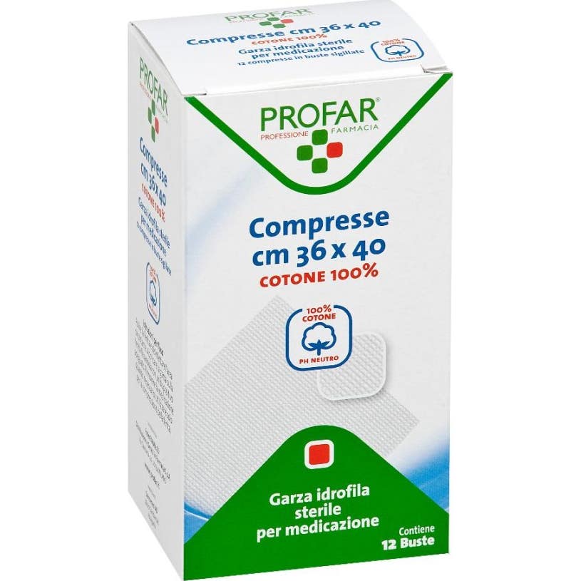 Profar Algodón Comprimidos 36x40 cm 12 uds