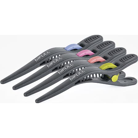 Bifull Pinzas Separación Negras Detalles de Color 10 cm Pack 4 uds