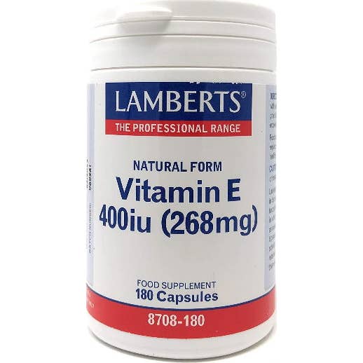 Lamberts Vitamina E Natural 400 Ui 180 Comp