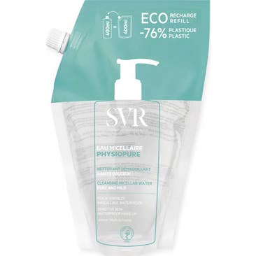 SVR Physiopure Eau Micellaire Agua Micelar Desmaquillante Recarga 400 ml