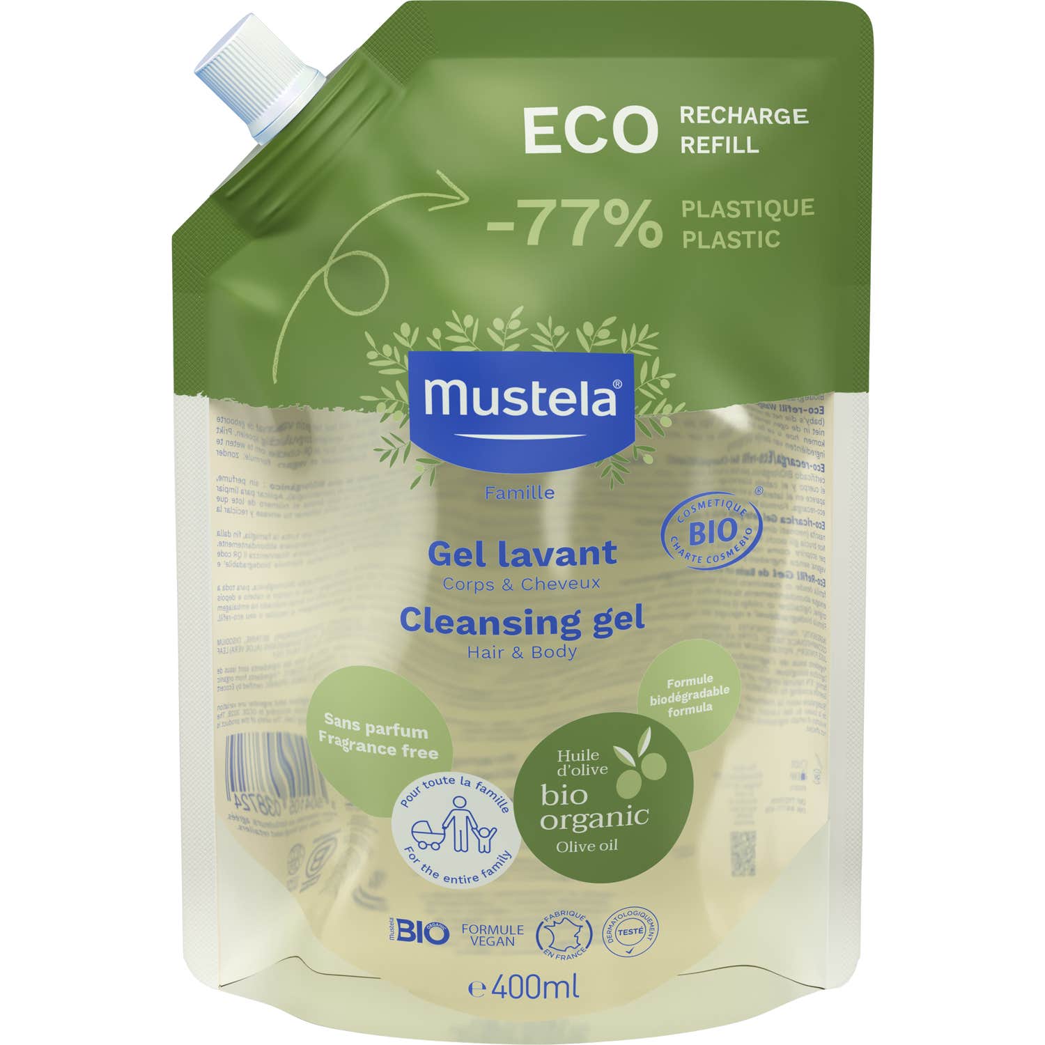 Mustela Gel Lavant Bio Recharge 400ml