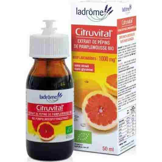 Ladrôme Citruvital Extrait de Pépins de Pamplemousse Bio 50ml