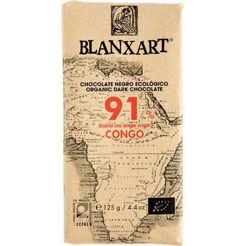 Blanxart Chocolate Negro 91% Congo Bio 80 g
