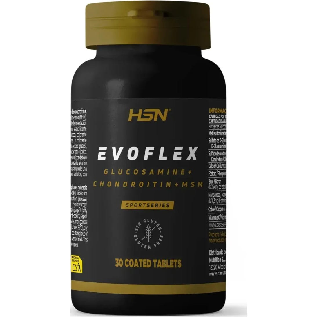 HSN Evoflex Glucosamina, Condroitina y MSM 30comp