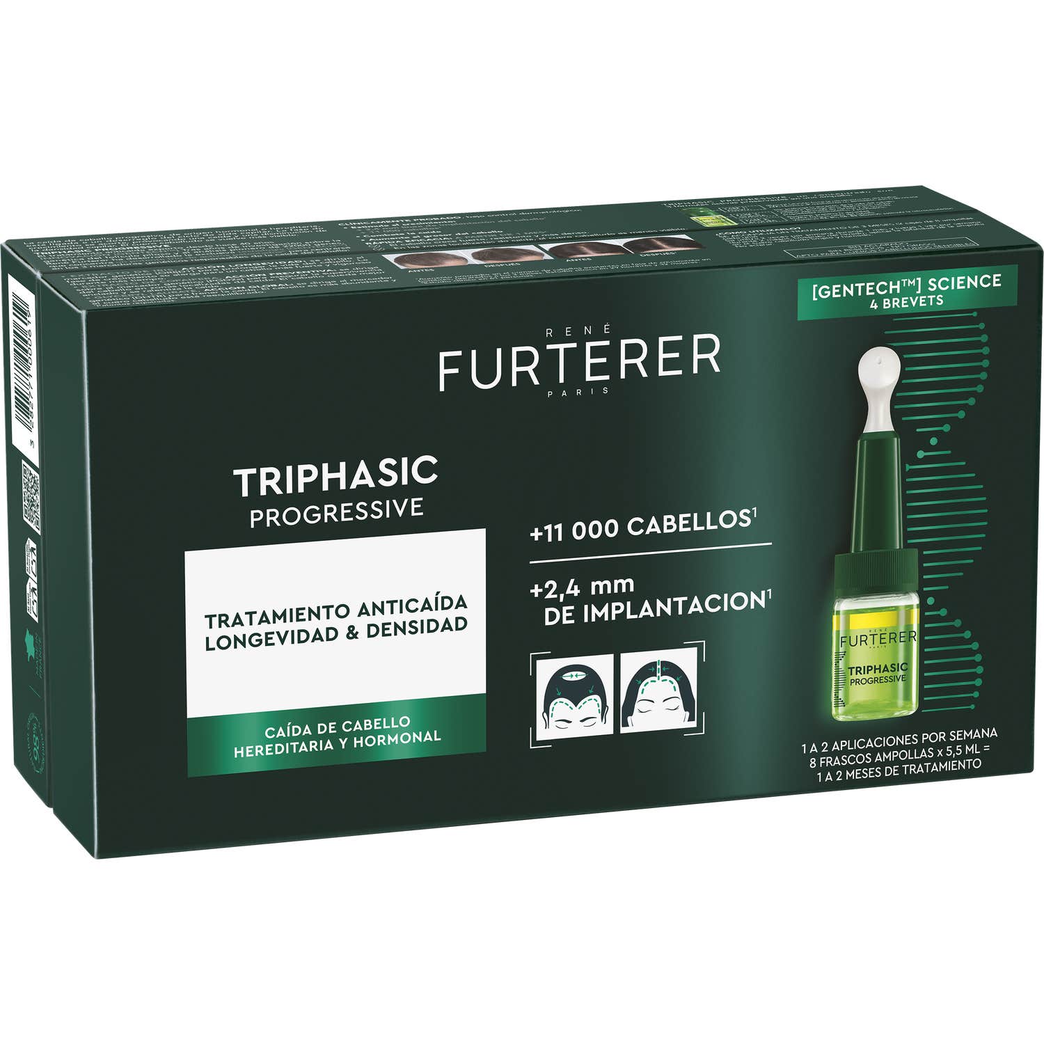 René Furterer Triphasic Progressive Tratamiento Anticaída Progresiva 8x5,5ml