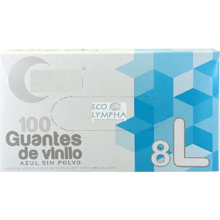 Luna Guantes Vinilo con Polvo Talla Grande 100uds