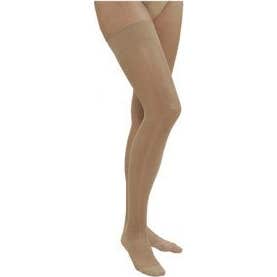 Medilast media larga con blonda color beige T-M 1 par