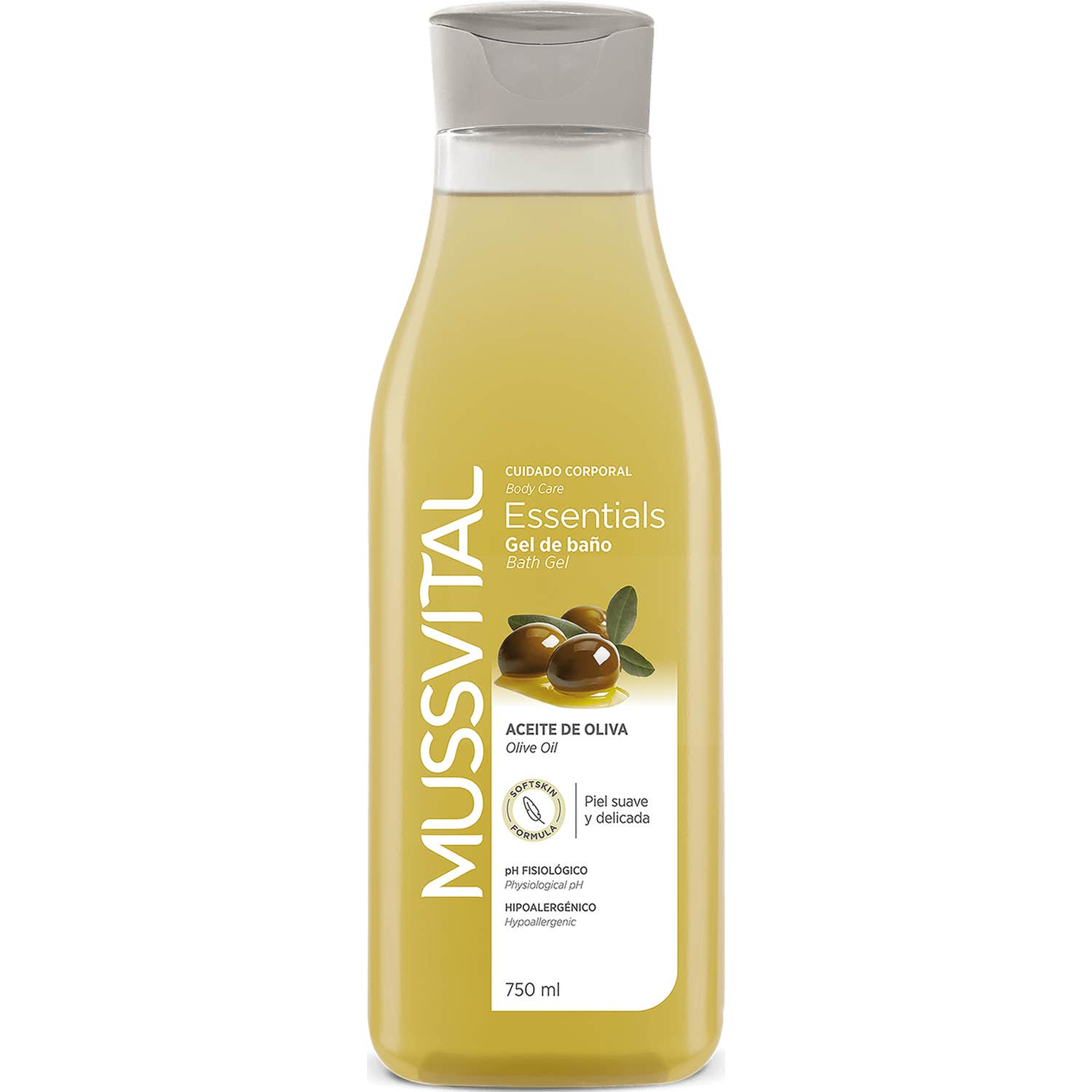 Mussvital Essentials Gel de Baño Aceite de Oliva 750ml