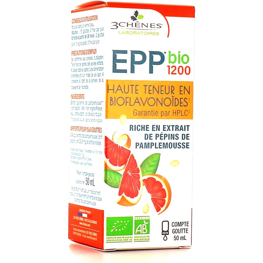 3 Roble Epp1200 Organic Gtt Drink 50ml