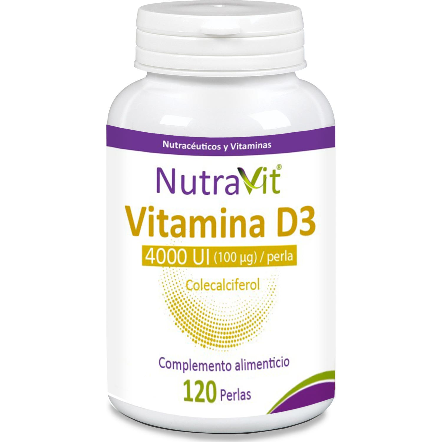NutraVit Vitamina D3 4000UI 120 perlas