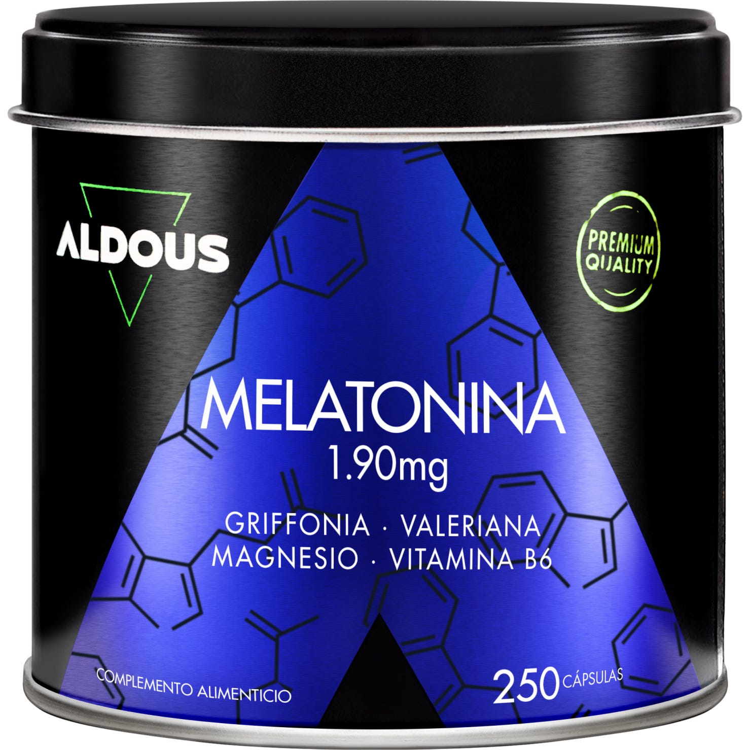 Aldous Labs Melatonina 5Htp Magnesio Valeriana Vitamina B6 250caps