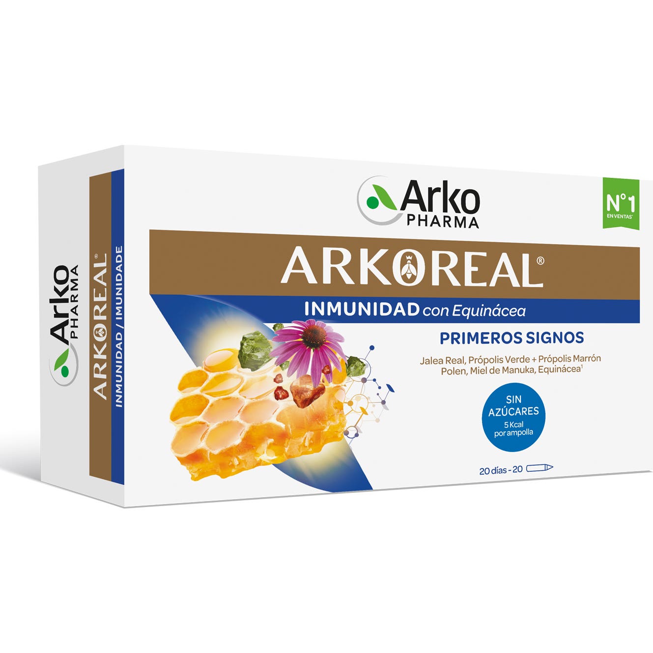 Arkopharma Arkoreal Inmunidad Equinácea Sin Azúcar 20 ampollas