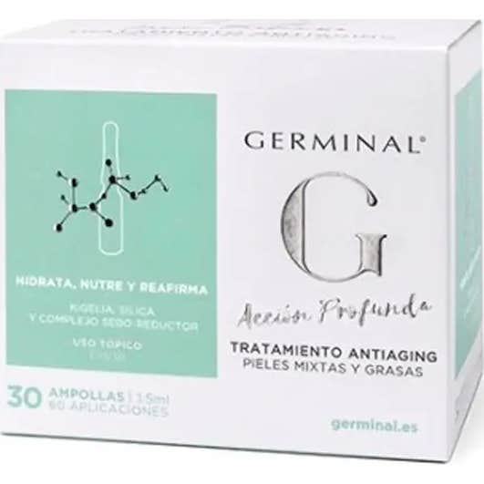 Germinal Sérum Antiaging Pieles Mixtas y Grasas 30 Ampollas