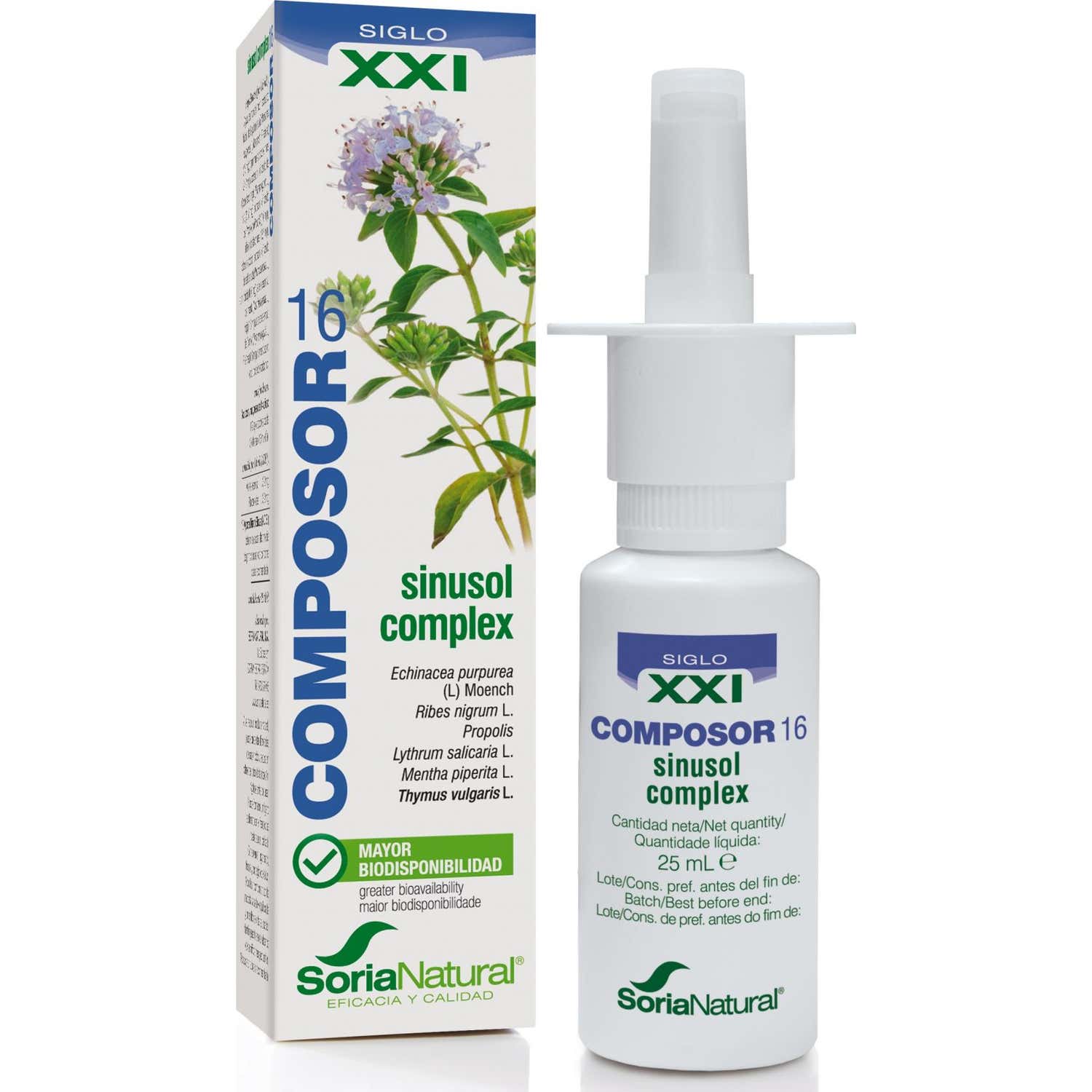 Soria Natural Composor 16 - Sinusol Complex 25ml