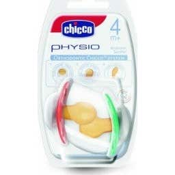Chicco® Chupete Caucho Physio Anatómico 4 M+ Metal 2 uds