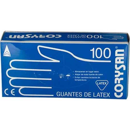 Corysan guantes Látex Talla grande 100 uds