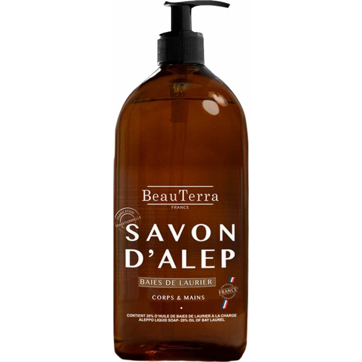 Jabón líquido de Alepo BeauTerra 1L