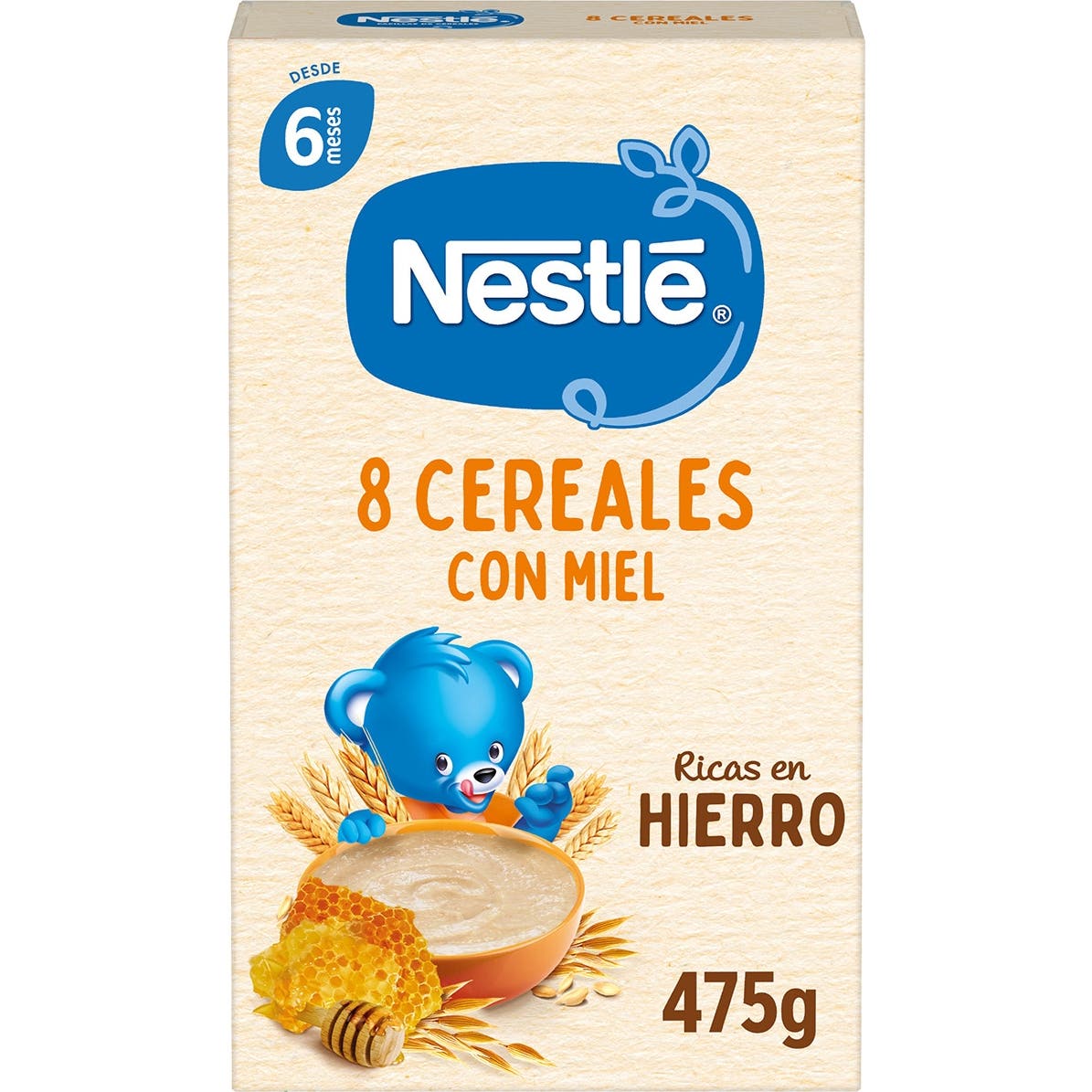 Nestlé Papillas 8 Cereales con Miel 475 g