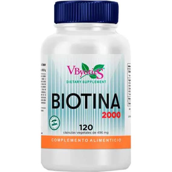 Vbyotics 10 X Biotina 2000 120 Cápsulas Vegetales - Imagen 2