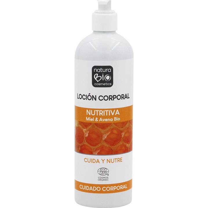 NaturaBio Cosmetics Loción Corporal Nutritiva con Miel y Avena 500 ml