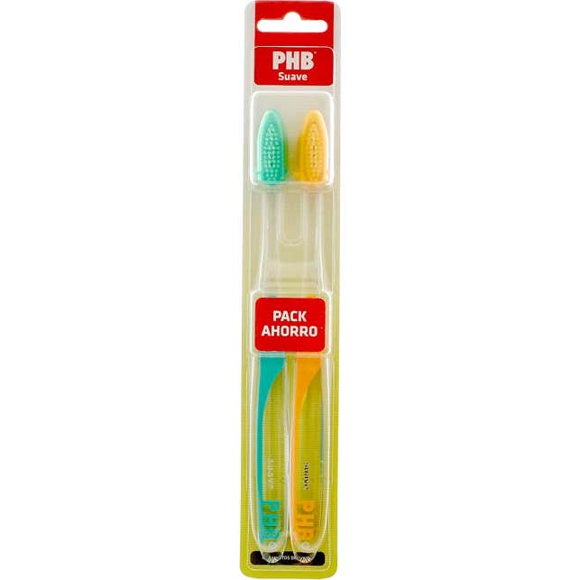 PHB Plus cepillo dental suave adulto 2 uds
