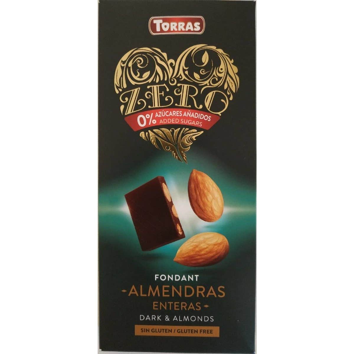 Torras Chocolate Negro Almendras Zero