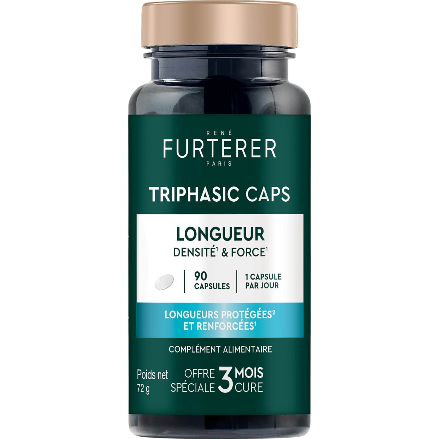 René Furterer Triphasic Caps Largo Densidad y Fuerza 90caps