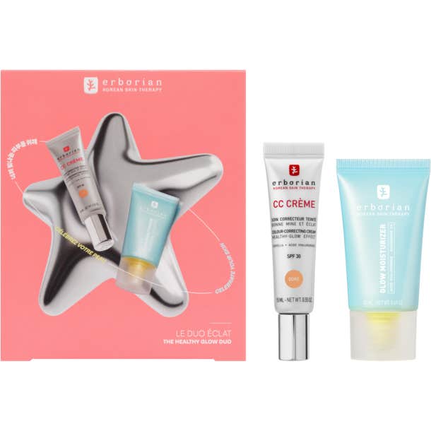 Erborian Kit Cc Crème Doré + Glow Moisturizer