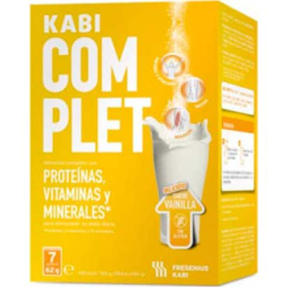 Kabi Complet polvo sabor vainilla 7 sobres 62g