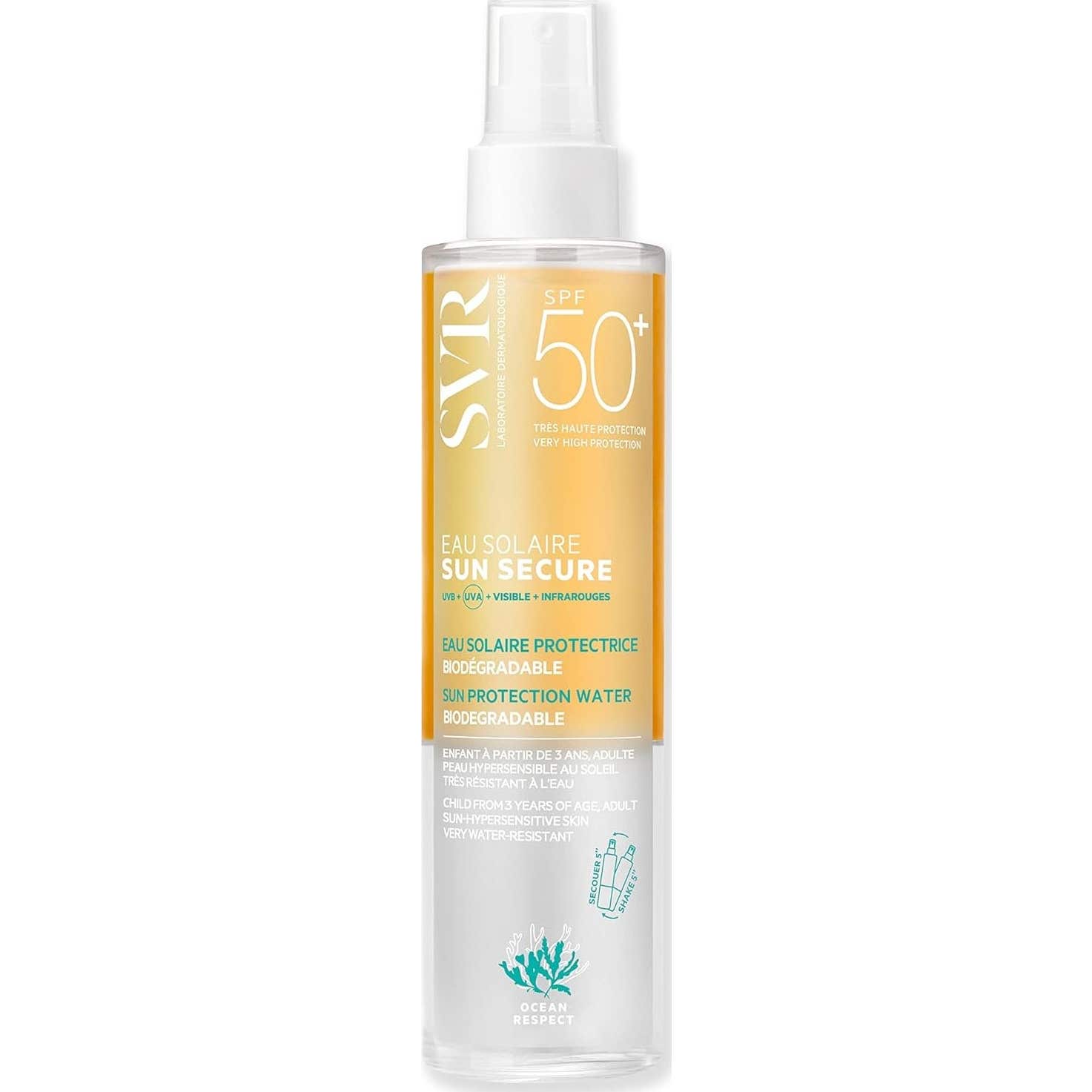 Laboratorios Svr Chicas Svr Sun Secure Agua Solar Spf50+ 100 Ml - Imagen 3