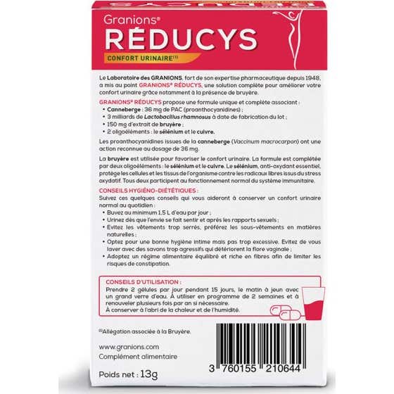 Granions Réducys Confort Urinario 30 Cápsulas