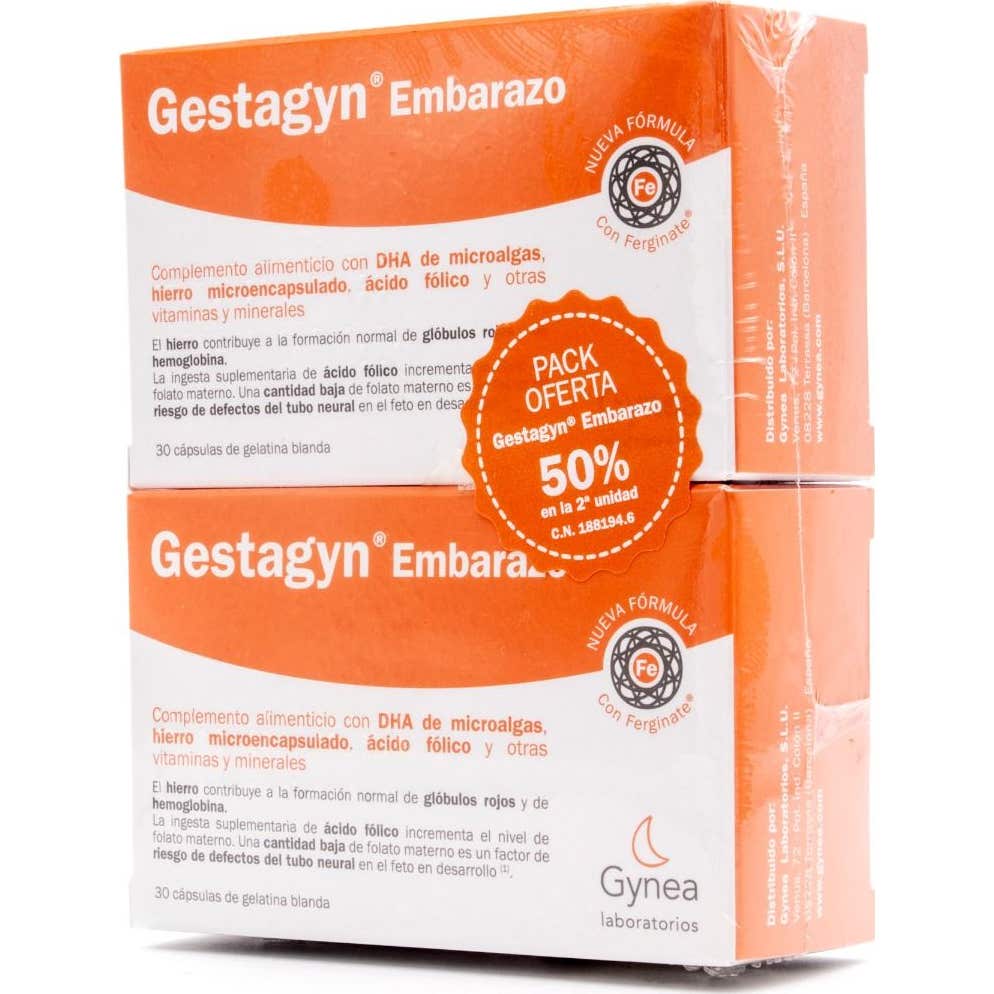 Gestagyn Embarazo Pack Dúo 2x30caps