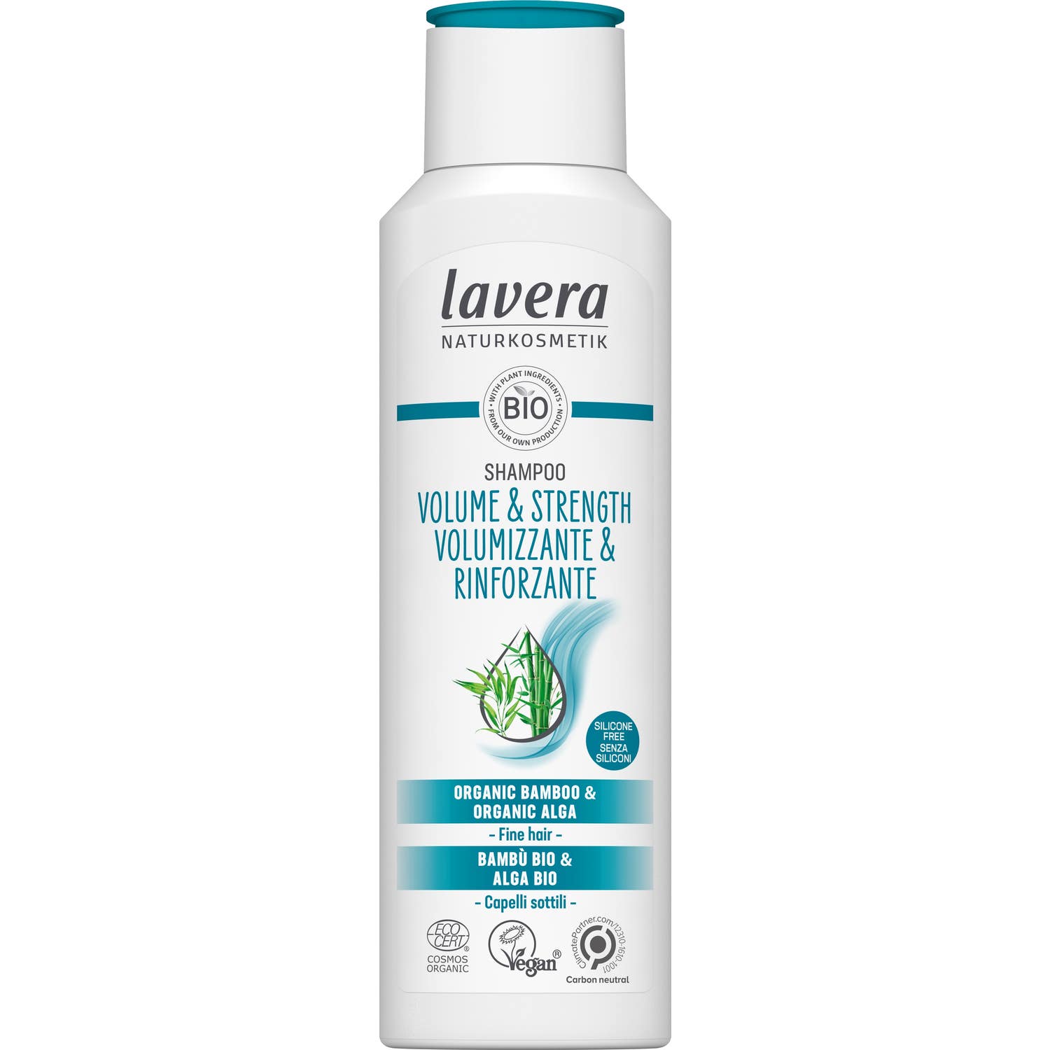 Lavera Champú Volumen Fortalecedor Bio Vegan 250 ml
