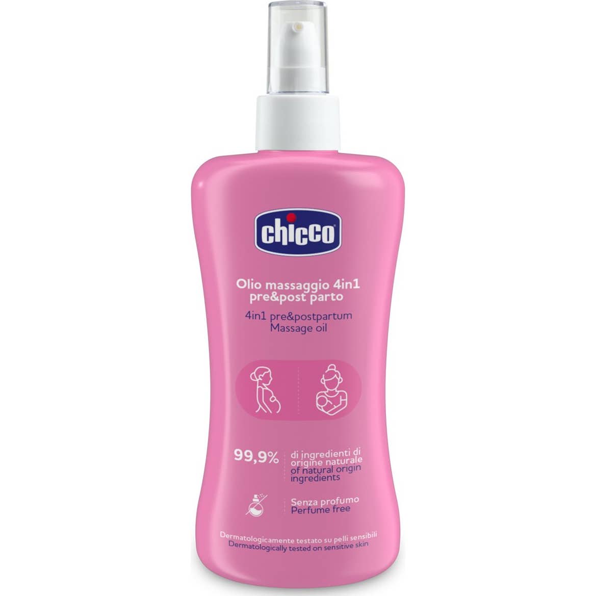 Chicco Aceite Masaje Pre Y Posparto 4 En 1 200Ml
