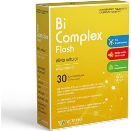 Herbora 5 X Bi Complex Flash Cansancio Y Fatiga 30 Comprimidos De 1200Mg - Imagen 2