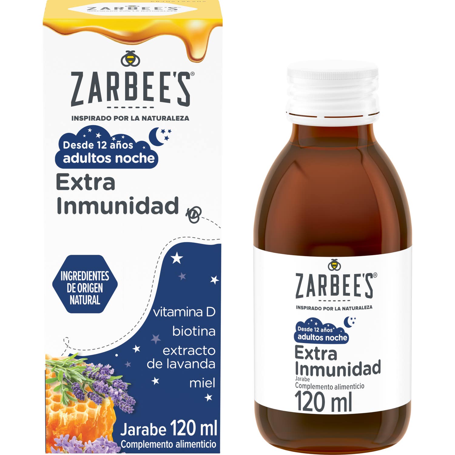 'Zarbee''s Adultos Noche Extra Inmunidad Jarabe 120ml'