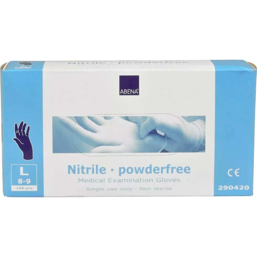 Abena guantes Nitrilo Sin Polvo Talla L 100 uds