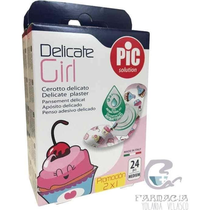 Pic Solution Delicate Antibac Kids Girl 19X72Mm 24 uds