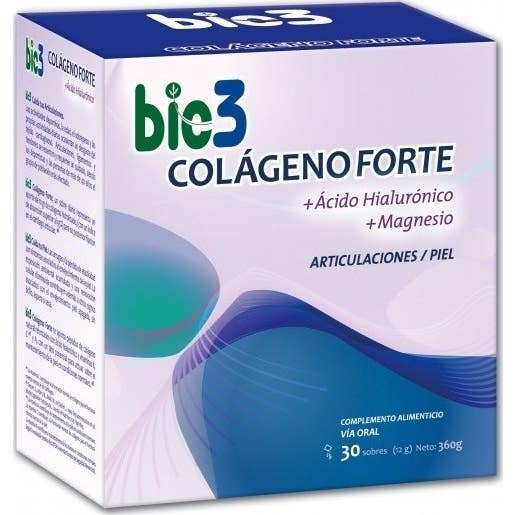 Bio3 Colágeno Forte Articulaciones y Piel 30 Sobres
