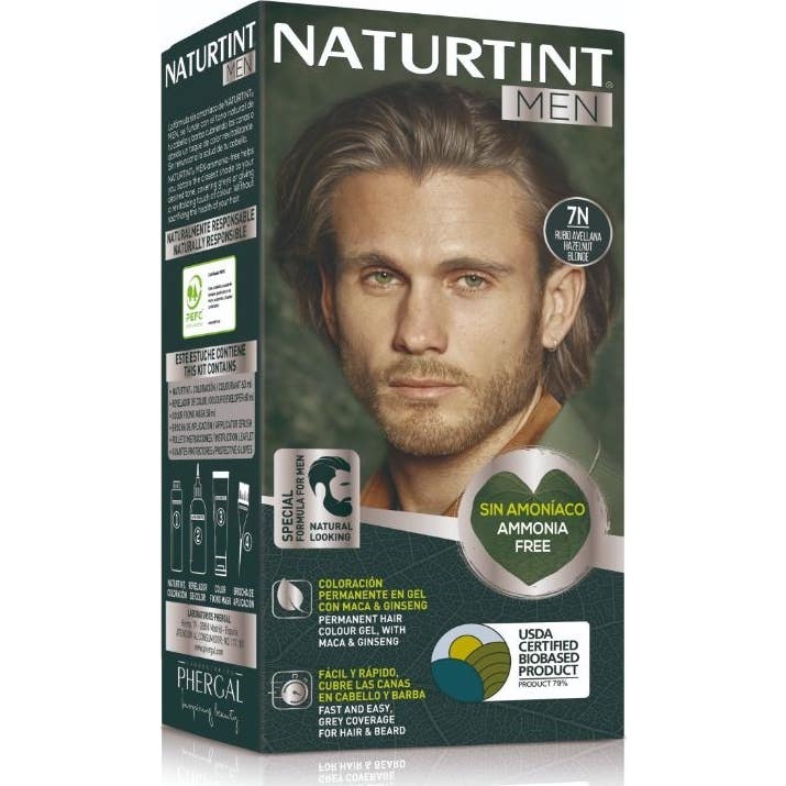Naturtint Kit Tinte Men 7N Rubio Avellana