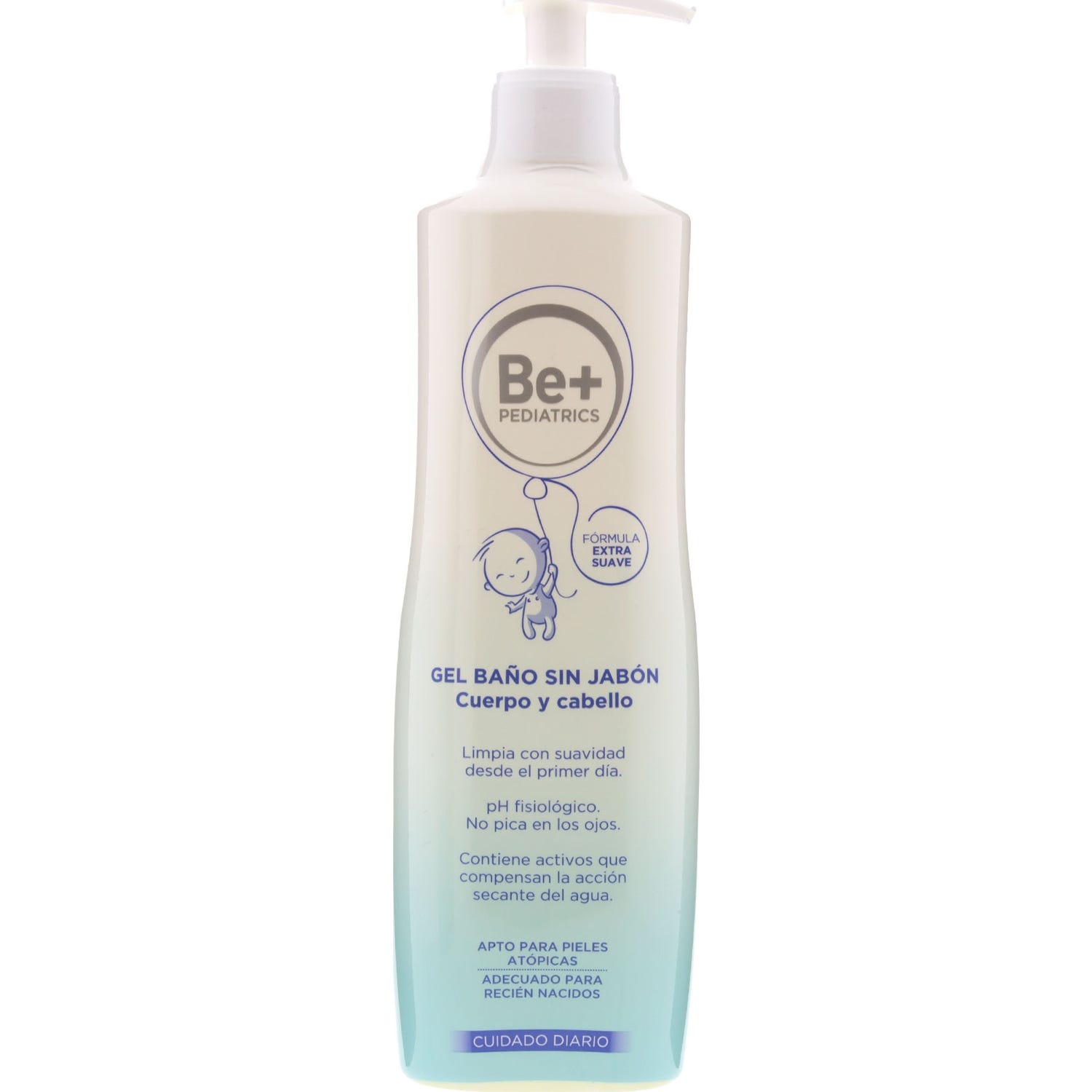 Be+ Pediatrics gel de baño sin jabón 500ml