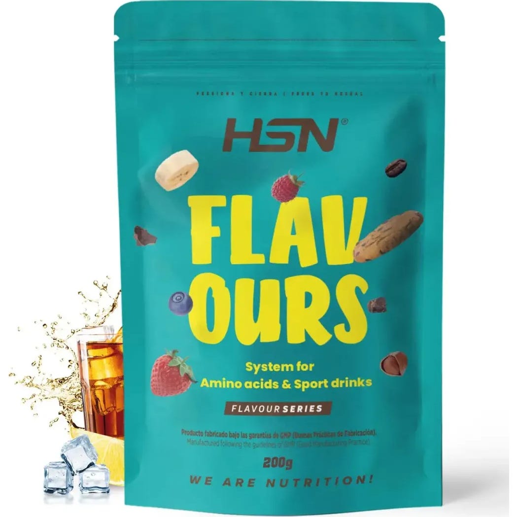 HSN Saborizante en Polvo para Aminoácidos y Bebidas Deportivas Té Helado de Limón 200g | Natural Doctor