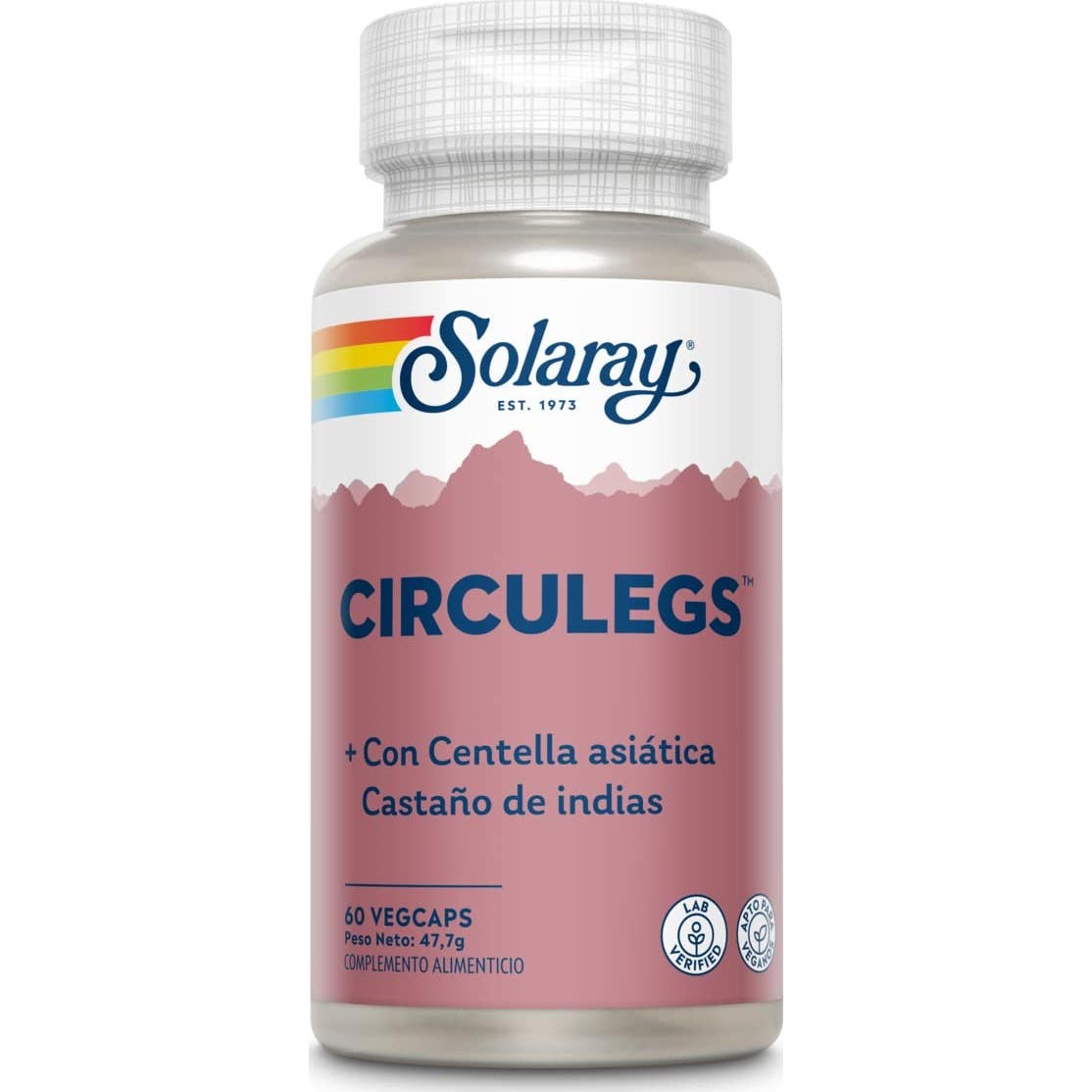 Solaray Castaño Circulegs 60 Cápsulas Fáciles De Tragar - Imagen 3