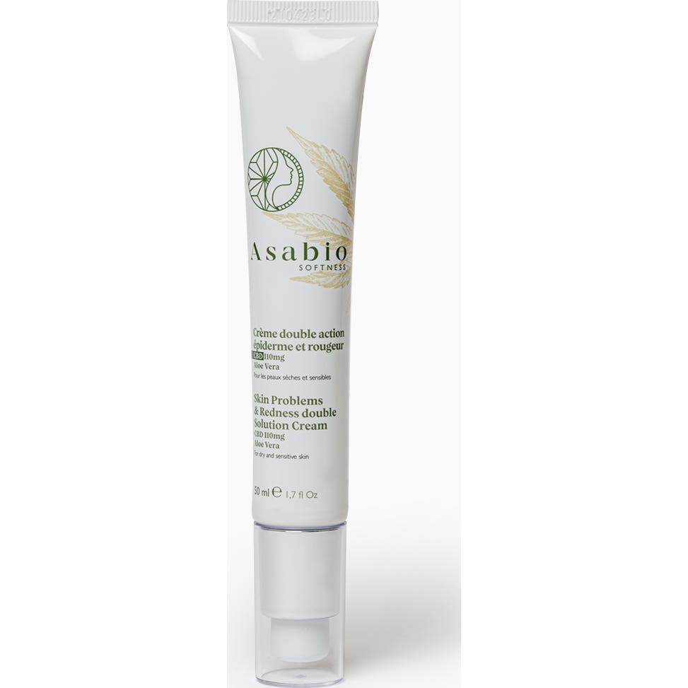 Asabio Crema de Doble Acción para la Piel y Anti-rojeces 50ml