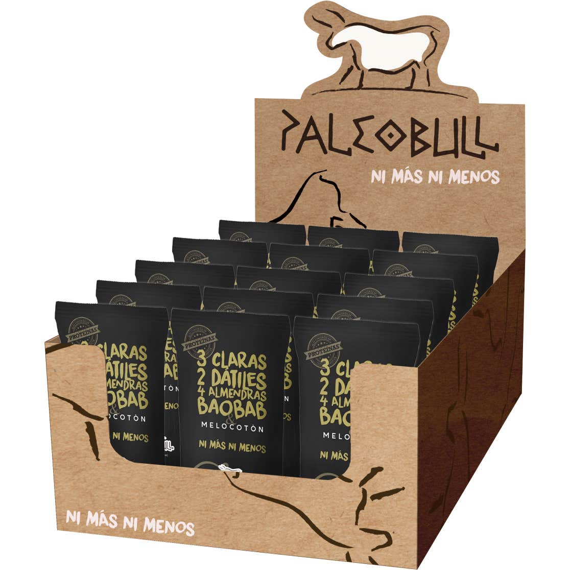 Paleobull Barrita Melocotón 15x50g