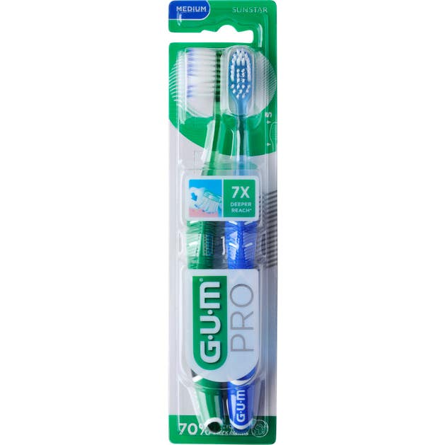 GUM Pro Cepillo Dental Medio 2 uds