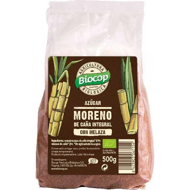 Biocop Azucar Moreno Caña Integral con Melaza 500 g