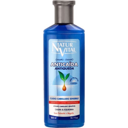 NaturVital Champú Anticaída Cuero Cabelludo Sensible 300ml