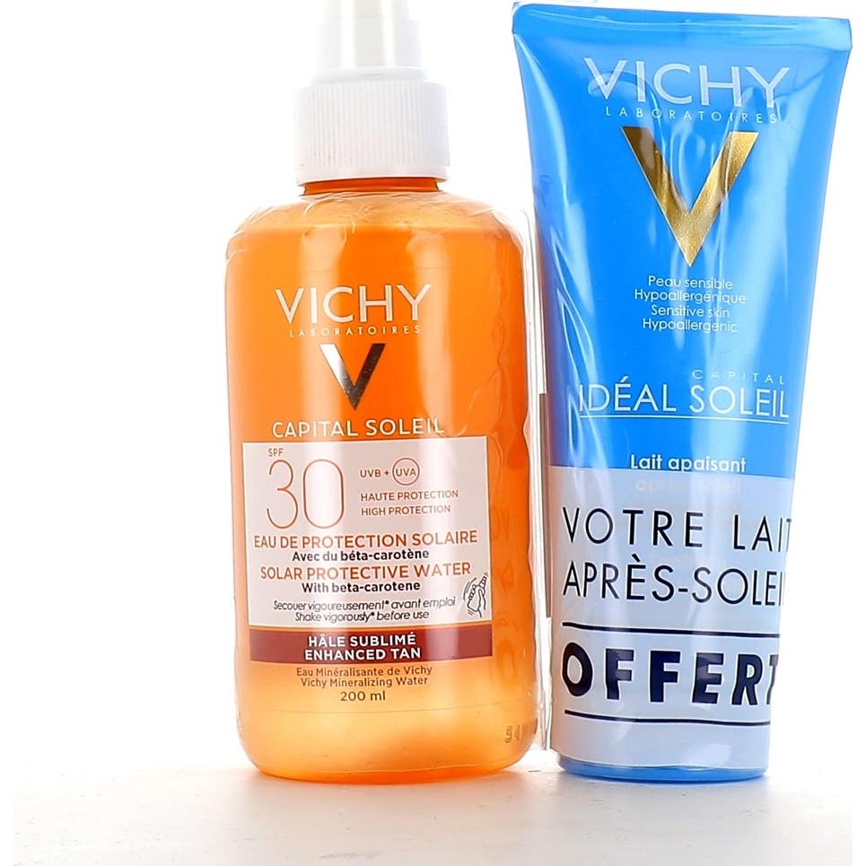 Vichy Eau De Protection Solaire Hale Sublimé Spf30 + Lait Apais